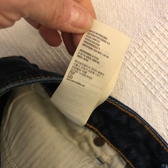 ABERCROMBIE & FITCH Boot Cut Low Rise Denim Jeans Women's Size 4R B83 - Picture 14 of 14